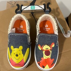 Disney Kids Sneakers - Blue and Yellow with Pooh & Tigger